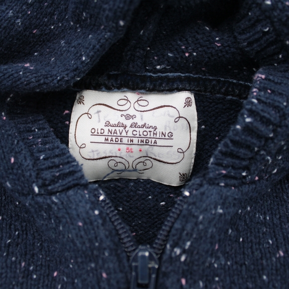 Toddler Knitted Zip-Up Hoodie (5T) - Picture 4 of 5